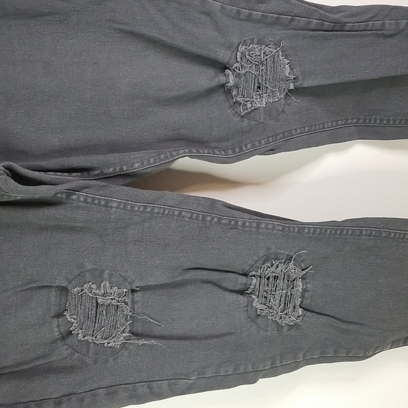 Simply Vera Vera Wang Gray Distressed Jeggings Medium - Picture 2 of 6